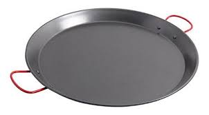 Oster Cocina Corrales Paella Round Carbon Steel Pan With Stainless Steel Handles Red 18 Carbon Steel Pan Steel Handle Carbon Steel
