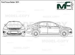 Ford Focus Sedan 2011 Blueprints Ai Cdr Cdw Dwg Dxf Eps Gif Jpg Pdf Pct Psd Svg Tif Bmp Ford Focus Ford Focus Sedan Sedan