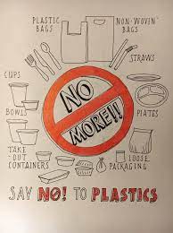 Find the perfect say no to plastic bags stock vector image. Say No To Plastic Poster Drawing Google Search Poster Drawing Environmental Posters Girl Drawing Sketches