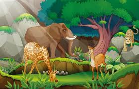 Gambar hewan animasi bergerak hd terbaik Wow 18 Gambar Hutan Dan Binatang Kartun 84 Koleksi Gambar Animasi Hutan Dan Hewan Gratis Terbaik Gambar Animal Illustration Jungle Scene Jungle Illustration