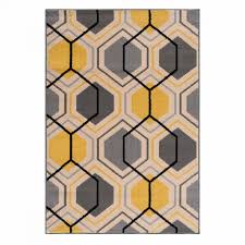 Die liste der top senfgelb teppiche. Kurzflor Teppich Pastel Gelb Geo Look 1193y