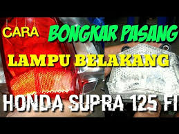 Nah, rupanya motor seperti ini juga bisa dimodifikasi biar tampil lebih keren loh! Bongkar Pasang Lampu Belakang Honda Supra X 125 Youtube