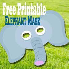 Glue the page to a thin piece of cardboard. Free Printable Elephant Mask Template Itsybitsyfun Com