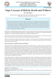 Pdf Yogic Concepts Of Holistic Health And Wellness