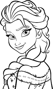 Simple free princesses coloring page to print and color. Disney Princess Frozen Elsa Coloring Page Printable Disney Princess Elsa Coloring Pages Transparent Cartoon Jing Fm