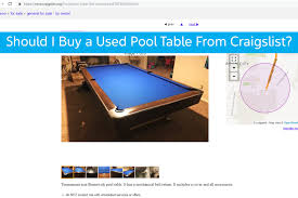 Craigslist provides local classifieds and forums for jobs, housing, for sale, services, local community, and events Should You Buy A Used Pool Table From Craigslist
