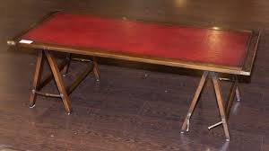 Designing a memorable space is easy with this end table. Lot An Oak Campaign Style Rectangular Coffee Table 18 X 54 X 24 In 45 7 X 137 2 X 61 Cm