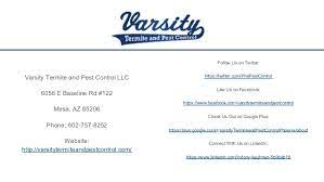 Call to schedule an appointment. Varsity Termite And Pest Control Llc Top Services For Termite Pest