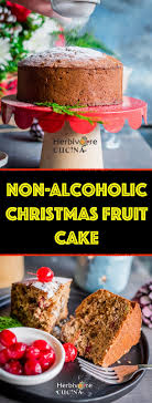 Dredge fruit and nuts with some flour so they won't sink in batter. Herbivore Cucina Non Alcoholic Christmas Fruit Cake