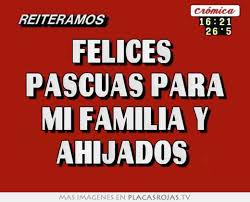 I shall take this opportunity to wish each and every one of you our. Felices Pascuas Para Mi Familia Y Ahijados Placas Rojas Tv