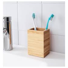 Dragan Toothbrush Holder Bamboo Ikea In 2020 Brushing Teeth Toothbrush Holder Ikea Bathroom