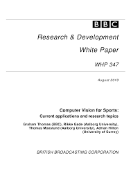 Through the collection and analyzation of these data, sports analytics inform players. Pdf Computer Vision For Sports Current Applications And Research Topics