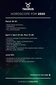 Taurus Horoscope For 2020 Taurus Daily Horoscope Horoscope Taurus Taurus Daily