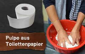 Pulpe Pappmache Aus Toilettenpapier Selber Machen Pappmache Selber Machen Pappmache Basteln Toilettenpapier
