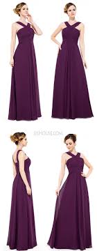 Us 125 00 A Line Y Neck Floor Length Chiffon Bridesmaid Dress Jj S House Floor Length Chiffon Bridesmaid Dresses Bridesmaid Dresses Dresses