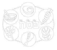 The passover seder marks the beginning of passover and involves the creation of the seder plate, which contains six items that retell the story of the passover. The Seder Plate Coloring Page Passover Haggadah By Haggadot