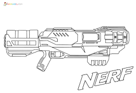 Nerf coloring gun pages spiderman drawing boys rifle guns printable coloringpagesfortoddlers hold firearms weapons getdrawings. Nerf Gun Coloring Pages 40 New Images Free Printable