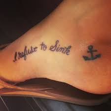 i refuse to sink anchor tattoo meaning