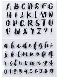 Die menge aller wörter über σ ist. Kwan Crafts 2 Sheets English Alphabet Letters Numbers Clear Stamps For Cards Craft Decoration And Diy Scrapbooking Amazon De Home Kitchen