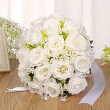 Check spelling or type a new query. Artificial Wedding Flowers White Roses Bouquet A Artificial Flowers Store