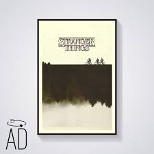 Stranger Things Inspired Art Print Movie Poster By Andarkprint Stranger Things Art Stranger Things Print Art Inspiration