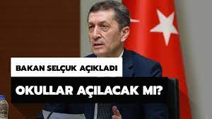 Milli eğitim bakanı ziya selçuk son dakika yüz yüze eğitim açıklamasında bulundu. Okullar Ne Zaman Aciliyor 2020 Son Dakika Okullar Acilacak Mi