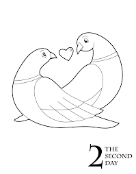 Search through 623,989 free printable colorings at getcolorings. Free Christmas Coloring Printable Two Turtle Doves Christmas Coloring Books 12 Days Of Christmas Coloring Pages Christmas Coloring Pages