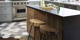 Bear in mind that natural stone (see our guide on choosing stone flooring) must be sealed to protect it, and it needs to be cleaned with products designed for the stone; 10 Best Kitchen Floor Tile Ideas Pictures Kitchen Tile Design Trends