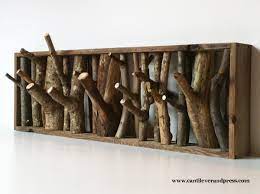 Rustic Hallway With Diy Wood Wall Decor Hanger Ideas Ikea Stand Up Wall Mounted Coat Rack And Rectangular Frame Brown Wooden Wall Thuis Diy Kapstok Decoratie