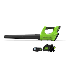 The ego power+ backpack blower delivers the power and performance of gas without the noise, fuss and fumes. Greenworks 24 Volt 100 Mph Handheld Cordless Electric Leaf Blower Battery Included In The Cordless Electric Leaf Blowers Department At Lowes Com