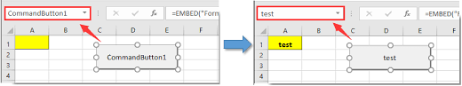 How To Make Command Button Name Dynamic In Excel