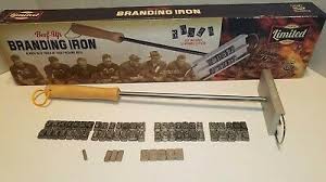 A distinct script and rustic black powder coated finish gives this style a true authentic western not only will your grillmaster enjoy branding their steak, burgers or buns, this branding iron works great on wood and leather as well. Bbq Barbecue Meat Steak Branding Iron Grill Tool Set W 55 Changeable Letter New Yard Garden Outdoor Living Outdoor Cooking Eating