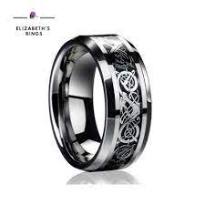 Dragon Wedding Ring For Men Ring Men Male Jewelry Rings Mens Wedding Bands Tungsten Carbide Wedding Bands Rings For Men