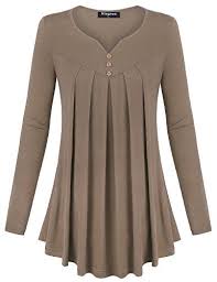 Miagooo Women Flowy Tops Women S Long Sleeve Scoop Neck Https Www Amazon Com Dp B078gc4z8s Ref Cm Tunic Tops Long Sleeve Tops Casual Fashion Tops Blouse