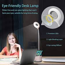 Maybe you would like to learn more about one of these? Desk Lamp Kids With Small Night Light Led Usb Rechargeable Student Table Lamp Dimmable Eye Caring Cute Study Computer Lamp For Office Dorm Touch Control Flexible Gooseneck Phone Pen Holder Grey