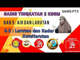 Urutan pangkat tni atau kepangkatan tni tni ad, tni al au. Sains Tingkatan 2 Bab 5 Air Dan Larutan 5 2 Larutan Dan Kadar Keterlarutan Youtube