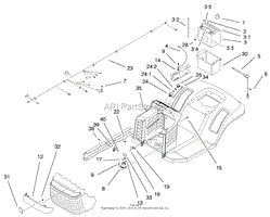 Connect 10 pin wiring socket to main engine harness and secure harness with plastic wire ties as necessary to brake spacer tubes (reference fig 11 in section 3 for image). Toro 71199 12 32xl Lawn Tractor 2000 Sn 200000001 200999999 Parts Diagram For Wire Schematic