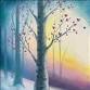 Manic Monday $5 OFF - Winter Birch Forest - Painting with a Twist, 7600 Park Meadows Dr #950 Event Image