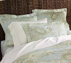 Pottery barn alice paisley fall christmas burgandy red duvet cover twin #potterybarn. Sienna Paisley Duvet Cover King Cal King Porcelain Blue Pottery Barn