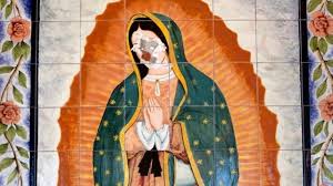 14557 calvert st van nuys ca 91411. Virgin Of Guadalupe Mural Vandalized In Los Angeles