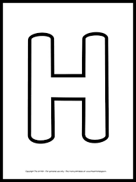 uppercase letter m outline printable free the art kit