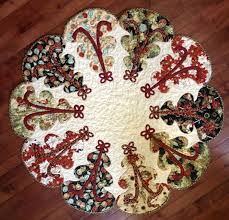 Trim The Trees All Around From Quilted Garden Designs Christmas Tree Skirts Patterns Christmas Patchwork Mini Christmas Tree
