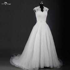 Romantische brautkleider im stil der zwanziger jahre! Rsw1216 Illusion Queen Anne Ausschnitt Mett Organza Rock A Linie Brautkleider Wedding Gowns Queen Anne Necklineorganza Wedding Gown Aliexpress