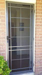 Steel Security Door With Stainless Steel Mesh Installed In Mordialloc House Main Door Design Metal Screen Doors Security Door Design