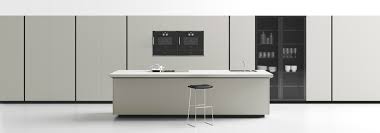 The worktop has a double sided decorative surface and can be used for breakfast bars, open shelving and framing base units. Convivio Smart Kitchen Laminat Fenix Ntm Laminate