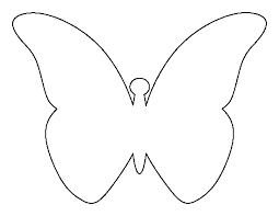 Black And White Stencil Butterfly Outline Pin On Printable Patterns At Patternuniverse Com