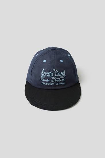 BRAIN DEAD - BLUE AND BLACK CALIFORNIA DESIGNS LONG BRIM CAP – LE LABO STORE