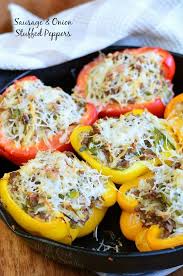 Sausage Onion Stuffed Peppers Will Cook For Smiles Stuffed Peppers Recipes Food