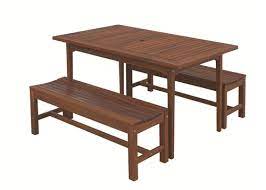 Update your dining space with the dempsey collection. 5 Foot Rectangular Dining Table 4 Foot Backless Bench Set Ipe Furniture