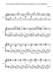 Looking for free music without the hassle of a lawsuit? Mozart Lacrimosa Sheet Music Download Free In Pdf Or Midi Musescore Com Piano Sheet Music Classical Piano Music Mozart